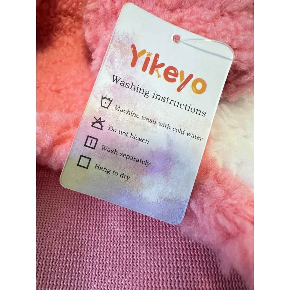 Yikeyo Pink White‎ Sherpa Fleece Pet Hoodie Small Dog Cat Winter Warm Sweater